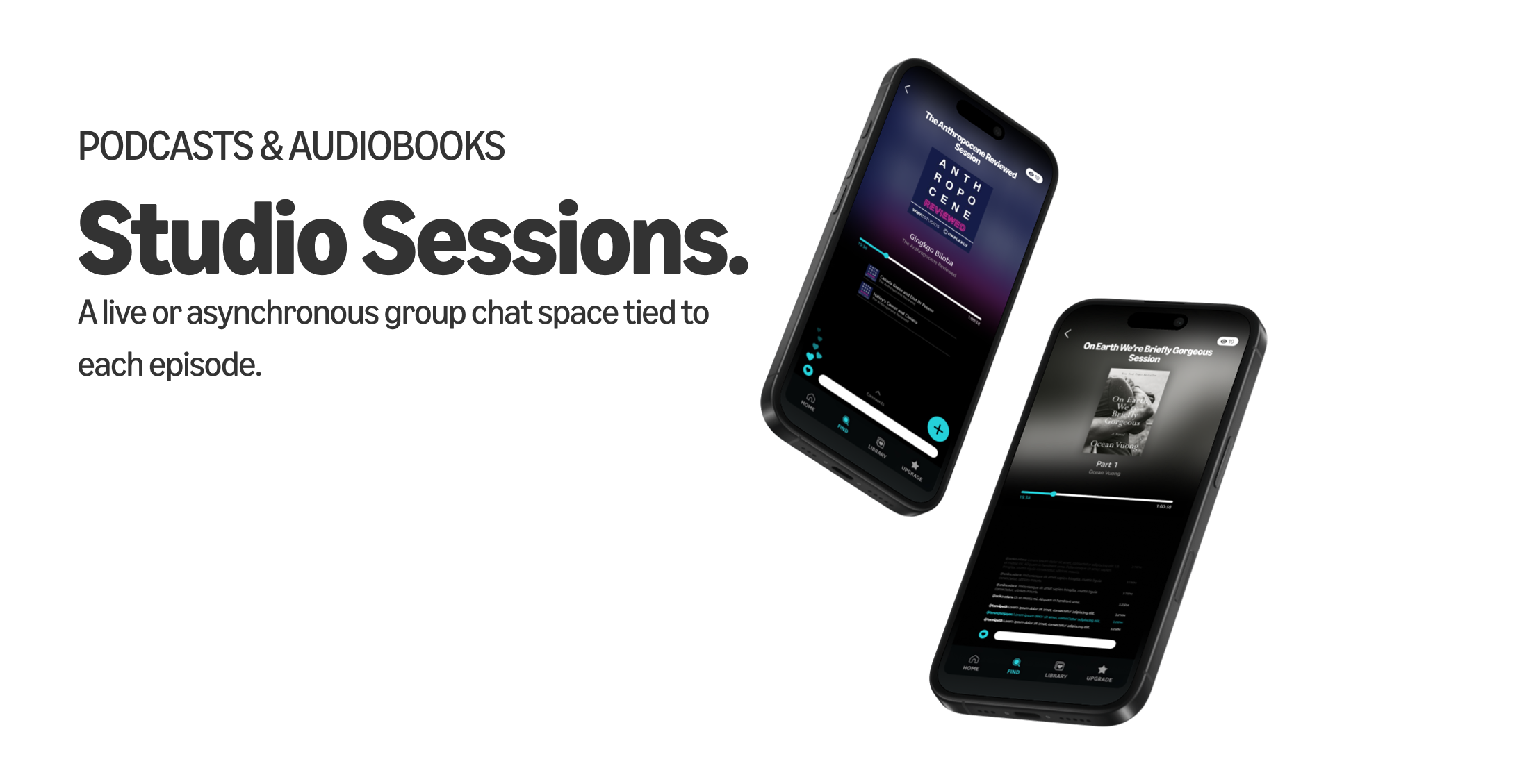 Final screens — Studio Sessions feature